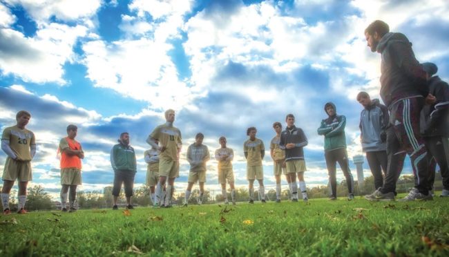 Soccer Team in Uniforms